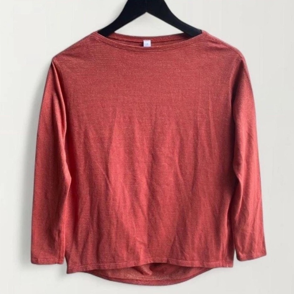 Lululemon Back In Action Long Sleeve Shirt Spark Size 0 Special Edition Cayenne